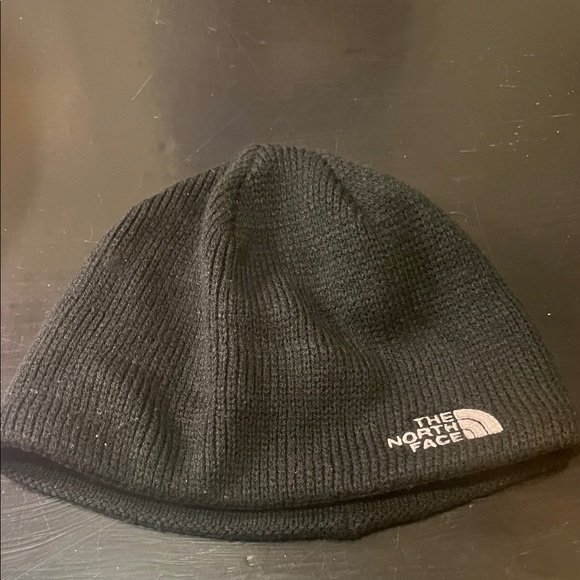 The North Face Ribbed Black Knit Hat - Picture 1 of 3
